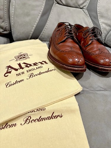 Alden longwing blucher tan - blucher,