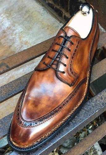 Men handmade leather longwing - handmade,